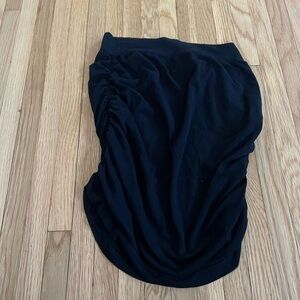 Tube top with ruffles on the sides